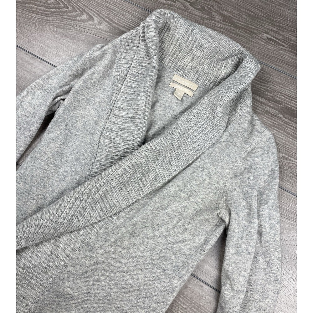 Banana Republic Women's Wool Blend‎ Open Knit Cardigan Sweater Grey Size Medium
